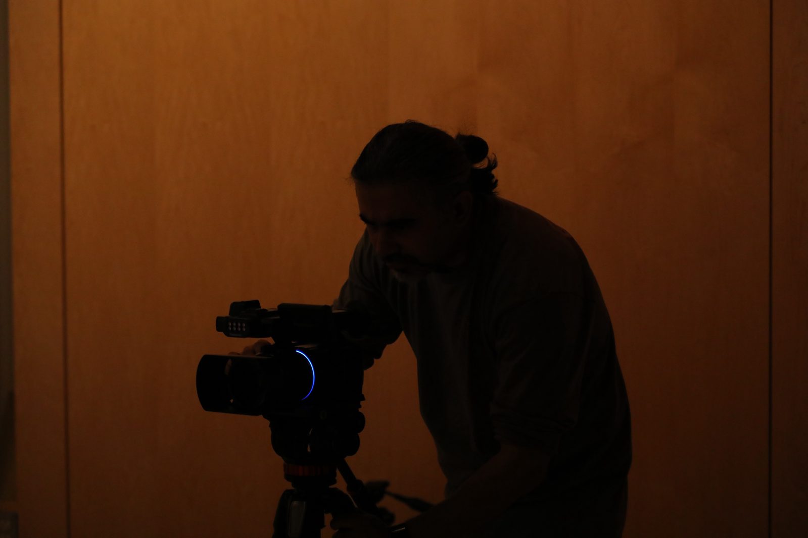 Arpit Gaind behind a video camera